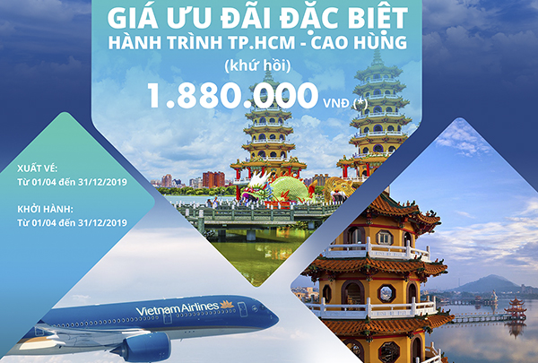 Vietnam Airlines - GIÁ ƯU ĐÃI ĐẶC BIỆT HÀNH TRÌNH TP.HCM – CAO HÙNG